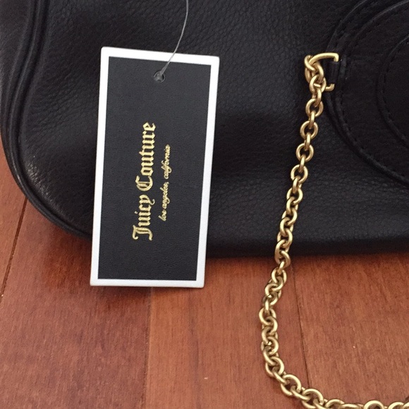 JUICY COUTURE black leather bag new WITH tags - Picture 4 of 8